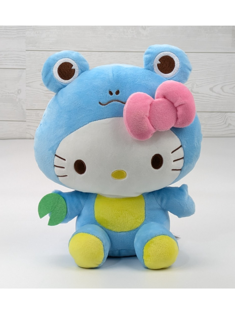 Hello Kitty Blue Frog Costume Plush Toy 12" Sanrio NEW WITH TAGS! Cat